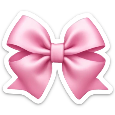 Light pink bow  sticker