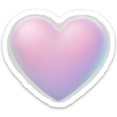 Heart-coloured-light-pastel-shade sticker