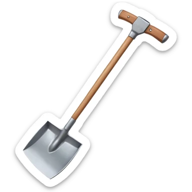 Shovel and hammer sticker