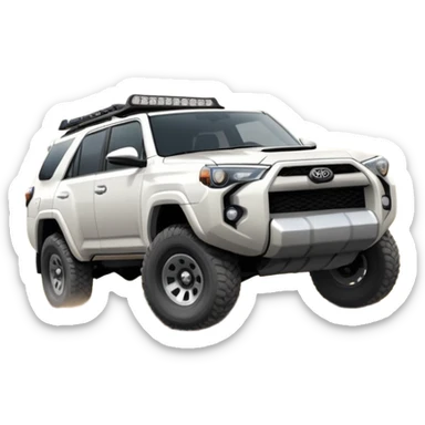 White 4Runner off road sticker