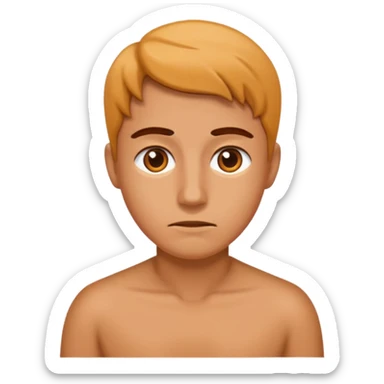 Person hesitating sticker