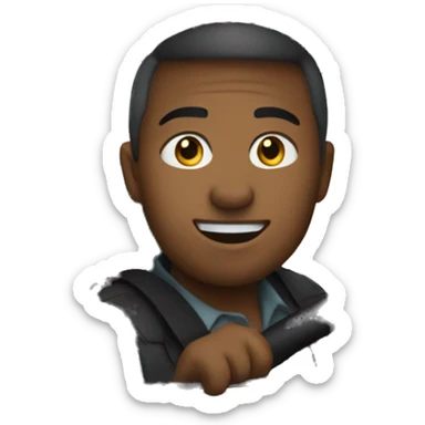 person driving in bmw sticker