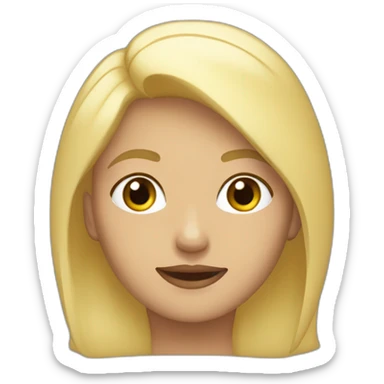 Ada mujer bajita rubia rizosa sticker