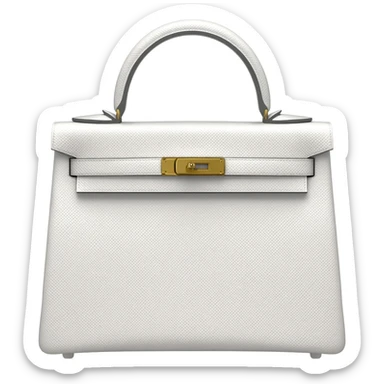 matte white kelly hermes bag sticker