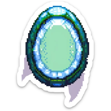 cranial, eye, MRI, SCAN, egg, embryonic, inside of glass egg, alien, eerie, otherworldly, crystal globe egg sticker