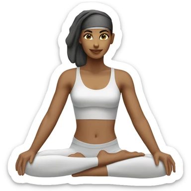 egyptian pilates girl sticker
