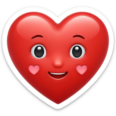 cute heart emoji  sticker