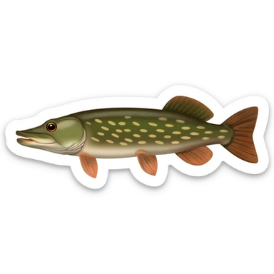Northern pike sticker