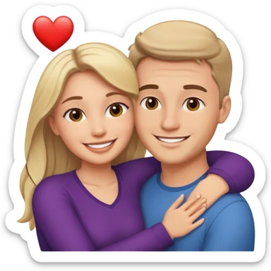 beautiful loving couple sticker