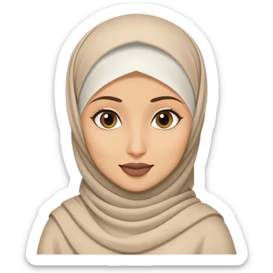 Hijabi amputee sticker