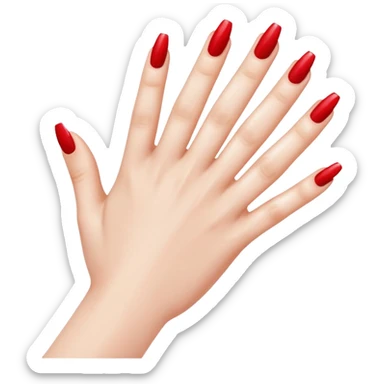 Manicure hand sticker