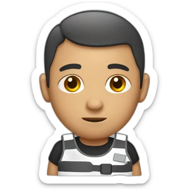 Prisoner with a bag sticker