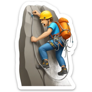 Mountain climber sticker