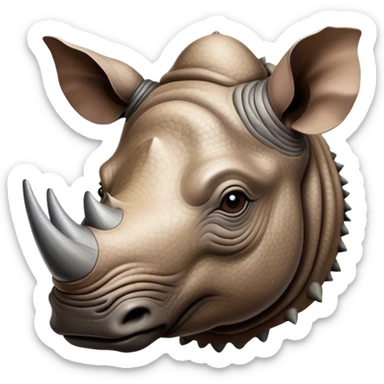 Person as a rhino  sticker