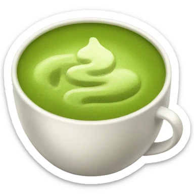 Matcha coffee sticker