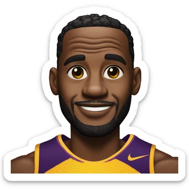 LeBron james as a sunshine sticker