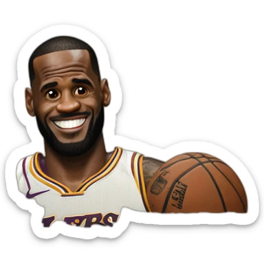 Lebron james funking sticker
