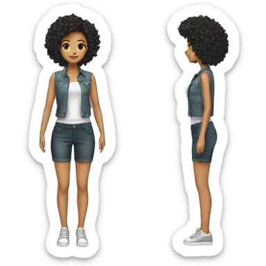 clothes for woman stylish sticker