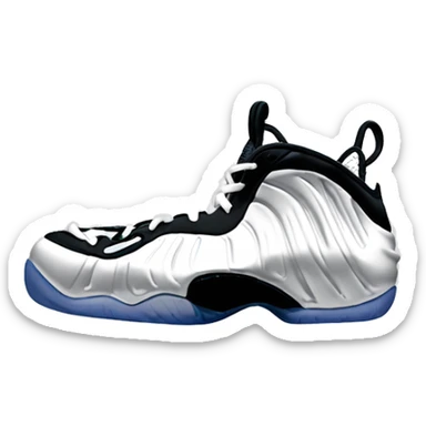full white foamposite emoji sticker