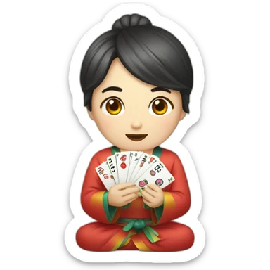 korean fortune teller sticker