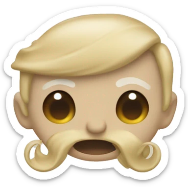 Schleife beige  sticker