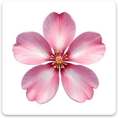 sakura flower with a watercolor effect sticker