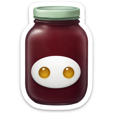 Jam jar sticker