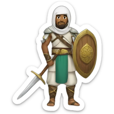 warrior muslim  sticker