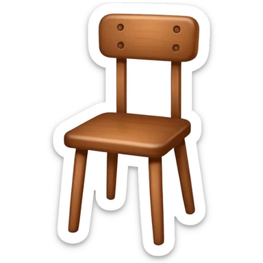 create a emoji of chair sticker