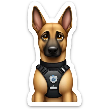 Police dog sticker