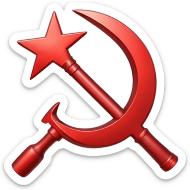 hammer and sickle sticker
