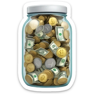 money jar sticker
