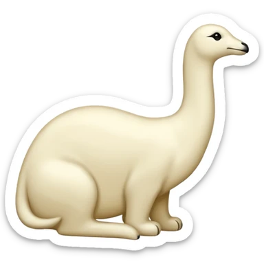 silhouette ivory sticker