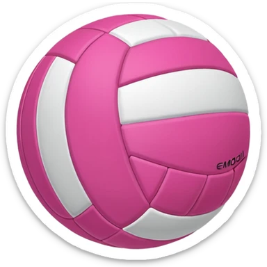 Pink volleyball  sticker