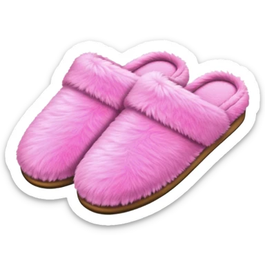 Pink slippers sticker