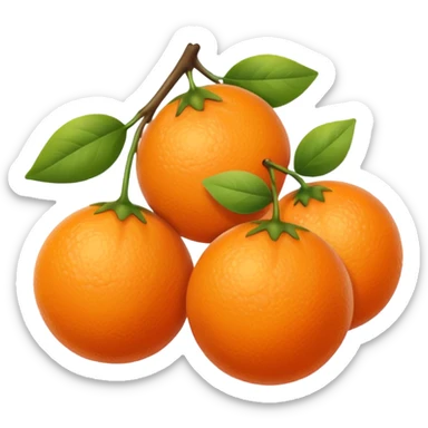 give me orange color berries sticker