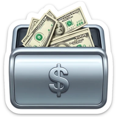 cash drag bank sticker