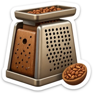 nutmeg grater with nutmeg sticker
