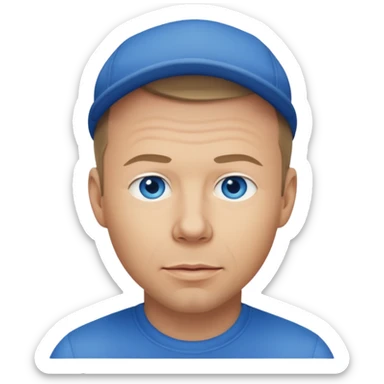 Donnie Wahlberg with dark blonde hair sticker