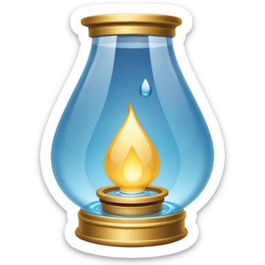 Water Lantern more water drop inside lantern sticker