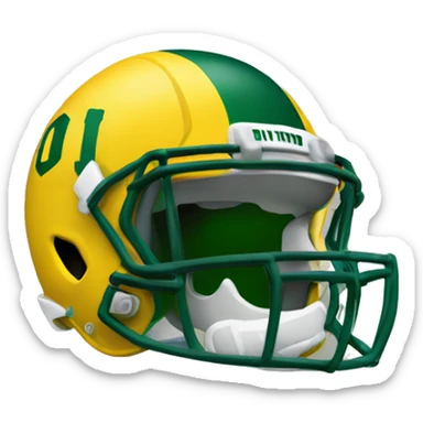 Donald trump wearing Oregon football helmet sticker