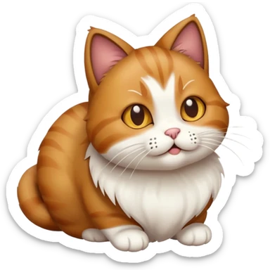 what cat pooping sticker