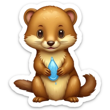 Weasel with vaseline sticker