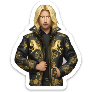 The Horse in the versace coat sticker