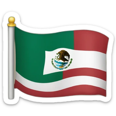 MEXICO FLAG sticker