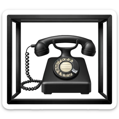 telephone at prison sticker