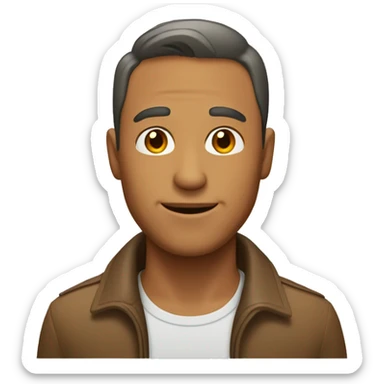 tan man named brian access card sticker