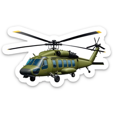Sikorsky UH-60 Black Hawk - Sikorsky (Model Year: 2022) (Iconic colour: Olive green) sticker