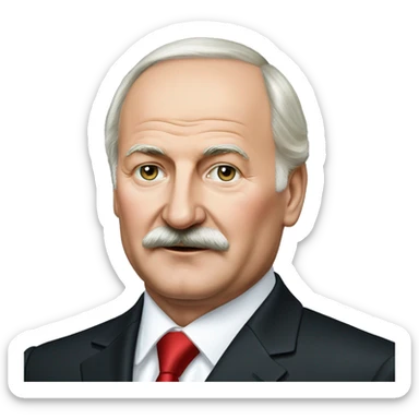 Lukashenko Alexander president of Belarus sticker