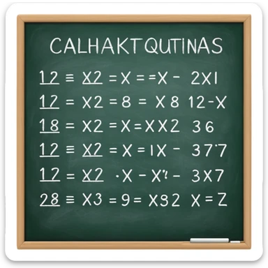 math formula on a chalkboard sticker
